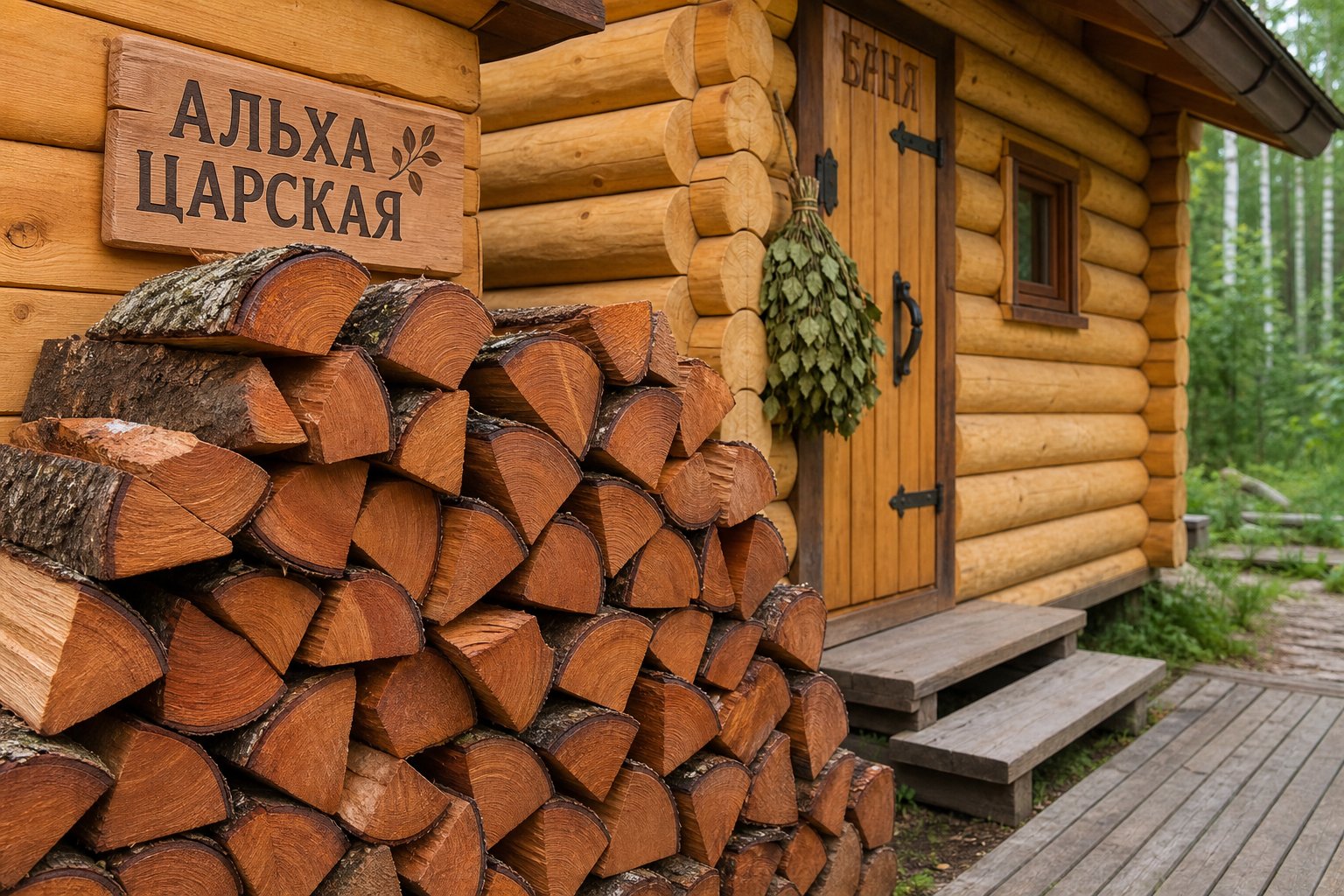 Поставка отборного дуба для камина